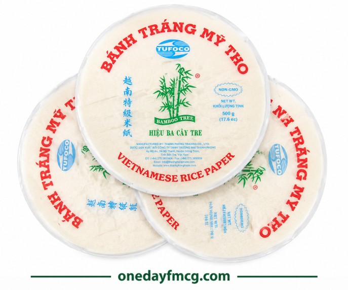 Bamboo Tree Hieu Ba Cay Tre Vietnamese Rice Paper Round 22cm – 340g